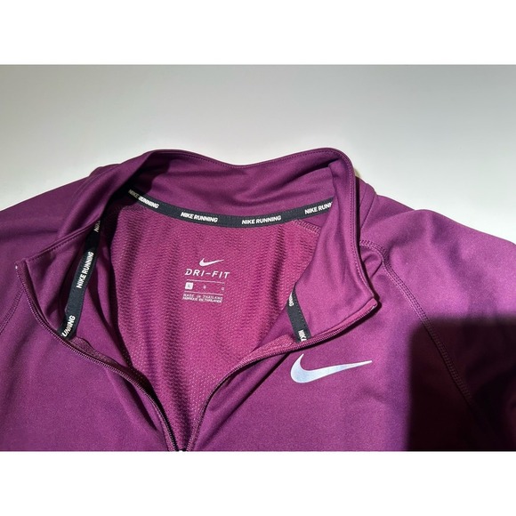Nike Running Training Jacket Half Zip Dri Fit Sz L - Picture 5 of 8